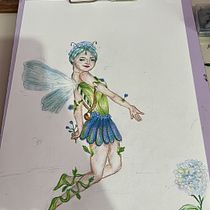 Meu projeto do curso: Desenhos de fantasia em grafite e aquarela: um guia prático. Character Design, Painting, Pencil Drawing, Drawing, and Watercolor Painting project by Julia Karolina Alexandre - 07.29.2024