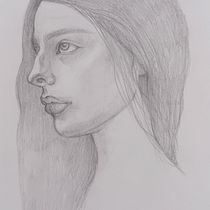 My project for course: Portrait Sketchbooking: Explore the Human Face. Sketching, Drawing, Portrait Drawing, Artistic Drawing, and Sketchbook project by Viktorija Dimeska - 07.26.2024