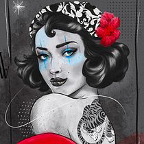 Dibujo con Procreate Pinup. Un proyecto de Ilustración tradicional, Dibujo, Ilustración digital, Dibujo de Retrato y Dibujo digital de Agnes - 01.05.2024