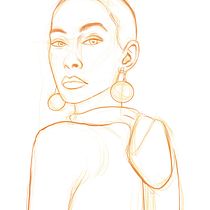 My project for course: Digital Portraits in Procreate with Graphical Elements. Projekt z dziedziny Ilustracja c, frowa, Portret, R i sunek anatomiczn użytkownika Daniel Reaney - 30.07.2024