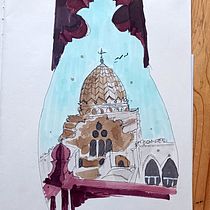 My project for course: Expressive Architectural Sketching with Colored Markers Ein Projekt aus dem Bereich Skizzenentwurf, Zeichnung, Architektonische Illustration, Sketchbook und Illustration mit Tinte von Mostafa Ahmed - 30.07.2024