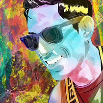My project for course: Vector Portrait with Manual Textures . Ilustração vetorial e Ilustração digital projeto de wwiirr - 28.07.2024