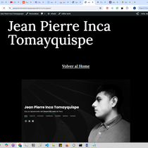 Mí Portafolio web : Jean Pierre Inca Tomayquispe. Programming, UX / UI, and Web Development project by 70870864 - 07.23.2024