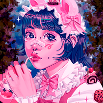 Mi proyecto del curso: Retratos digitales de fantasía con Photoshop. Traditional illustration, Drawing, Digital Illustration, Portrait Drawing, Digital Drawing, and Digital Painting project by Ana Barrios - 07.28.2024
