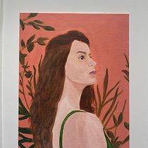 My project for course: Female Portraiture with Acrylics. Un proyecto de Pintura y Pintura acrílica de eline2302 - 31.07.2024