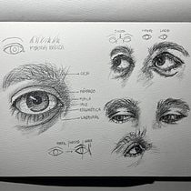 Mi proyecto del curso: Dibujos con acuarela: cómo pintar ojos expresivos. Un projet de Beaux Arts, Peinture, Aquarelle , et Dessin de portrait de Alejandro Guzmán - 01.08.2024