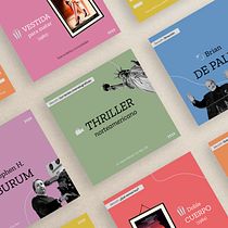 "Cine, películas y sus trabajadores" - Mi proyecto del curso: Diseño gráfico para principiantes. Un progetto di Design, Graphic design, Design digitale, Comunicazione, Design per i social network e Cinema di Azul Gómez - 02.08.2024