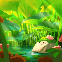My project for course: Atmospheric Scenes in Procreate: Paint with Color and Light. Un progetto di Illustrazione digitale di MINNATCHA JANPONG - 28.07.2024