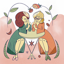 Mon projet du cours : Composition créative pour l'illustration avec Procreate. Ilustração tradicional, Criatividade, Ilustração digital, e Desenho digital projeto de alic.bousquet - 01.08.2024