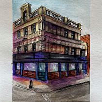 My project for course: Architectural Sketching with Watercolor and Ink. Sketching, Drawing, Watercolor Painting, Architectural Illustration, Sketchbook & Ink Illustration project by Begoña Medina - 08.01.2024