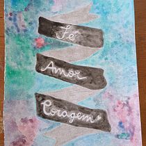 Meu projeto do curso: Técnicas modernas de aquarela (com tinta guache kkk). Traditional illustration, Fine Arts, Painting, and Watercolor Painting project by Janaína Bittencourt - 08.02.2024