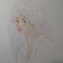 Mi proyecto del curso: Dibujo de retratos llamativos con lápices de colores. Drawing, Portrait Drawing, Sketchbook, and Colored Pencil Drawing project by Enrique - 08.04.2024