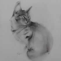 Mi proyecto del curso: Dibujo expresivo con carboncillo Ein Projekt aus dem Bereich Bildende Künste, Zeichnung, Porträtzeichnung und Naturalistische Illustration von Faby San - 04.08.2024