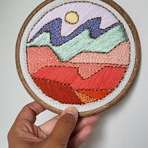 Mi proyecto del curso: Diseña y crea un vitral bordado. Traditional illustration, Embroider, and Textile Design project by Adriana Horak - 08.04.2024