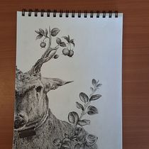 Mi proyecto del curso: Ilustración surrealista con rotuladores Ein Projekt aus dem Bereich Traditionelle Illustration, Bleistiftzeichnung, Zeichnung, Realistische Zeichnung, Artistische Zeichnung und Illustration mit Tinte von Catalina Juez Gamboa - 03.08.2024
