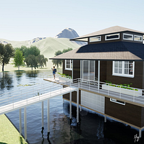 Meu projeto do curso: Design de interiores do início ao fim - Casa do Lago. Un projet de Architecture d'intérieur, Design d'intérieur, Décoration d'intérieur , et Design d'espace de Maria Clara Mendonça dos Santos Zachi - 17.07.2024