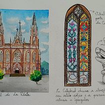 Meu projeto do curso: Caderno de viagem em aquarela. Traditional illustration, Watercolor Painting, Architectural Illustration, and Sketchbook project by julianacalixtob - 07.03.2024