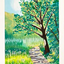 My project for course: Landscape Painting with Gouache for Beginners Ein Projekt aus dem Bereich Bildende Künste, Malerei, Naturalistische Illustration und Gouachemalerei von Gabriel Ruspini - 07.08.2024