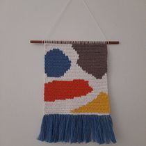 Mi proyecto del curso: Intarsia crochet: teje tus propios tapices. Fashion Design, Decoration, Fiber Arts, DIY, Crochet, and Textile Design project by maleja112 - 08.07.2024
