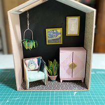Mi proyecto del curso: Creación de casas en miniatura y mobiliario desde cero. Artesanato, Design de brinquedos, e DIY projeto de Fer García - 07.08.2024