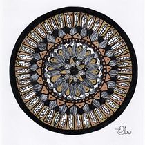 Flor Mandala. Drawing & Ink Illustration project by Claudia Tarazona - 08.08.2024