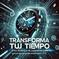 Transforma tu Tiempo: Estrategia de Copywriting para el Lanzamiento del Smartwatch XYZ. Un progetto di Scrittura, Cop, writing, Social media e Comunicazione di shanaserrano03 - 06.08.2024