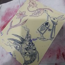 Mi proyecto del curso: Tatuaje para principiantes. Un progetto di Design di tatuaggi di Franciny Solano - 10.08.2024