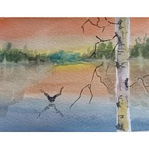 My project for course: Atmospheric Landscapes in Watercolor  Ein Projekt aus dem Bereich Bildende Künste, Malerei und Aquarellmalerei von y7dfcnx8rv - 11.08.2024