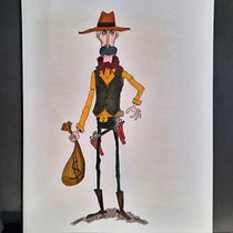Western bandit estilo cartoon. Un projet de Illustration traditionnelle, Conception de personnages , et Dessin de ilustra_gb - 11.08.2024