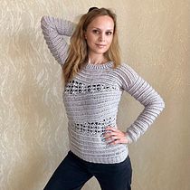 My project for course: Introduction to Crochet Short Rows for Clothing. Fashion Design, Fiber Arts, DIY, and Textile Design project by nvolovyk_rs - 08.07.2024