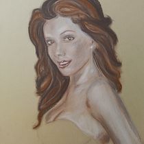 Mein Abschlussprojekt für den Kurs: Illustration mit Pastell- und Buntstiften. Un progetto di Illustrazione tradizionale, Belle arti, Disegno a matita, Disegno, Disegno di ritratti, Disegno realistico e Disegno artistico di sandra_hochfellner - 11.08.2024