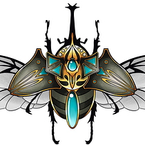 Mi proyecto del curso: Diseño de tatuajes artísticos con efectos dorados en Procreate. Een project van Digitale illustratie y  Tatoeageontwerp van Carlos Omar Romo Magaña - 12.08.2024