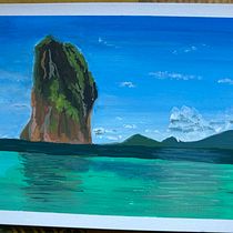Lagon du cours : Illustration de carnets de voyage à la gouache. Un progetto di Pittura, Disegno, Sketchbook e Pittura gouache di myltrescinski - 12.08.2024
