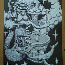 Mi proyecto del curso: Ilustración onírica: dibuja tu imaginario Ein Projekt aus dem Bereich Traditionelle Illustration, Zeichnung und Illustration mit Tinte von Carlos Adrián De La Paz Almaraz - 13.08.2024