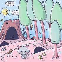 Mi proyecto del curso: Diseño de mundos kawaii: bosque kawaii. Character Design, and Digital Illustration project by Luchi Llansó - 08.13.2024