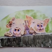 My project for course: Expressive Animal Portraits in Watercolor. Un projet de Illustration traditionnelle, Aquarelle, Dessin réaliste et Illustration naturaliste de pat_24 - 14.08.2024