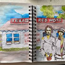 My project for course: Artistic Watercolor Sketching: Dare to Express Your Ideas. Ilustração tradicional, Esboçado, Criatividade, Desenho, Pintura em aquarela, e Sketchbook projeto de ckiesler - 14.08.2024