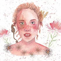 Mon projet du cours : Portrait illustré à l’aquarelle. Un projet de Illustration traditionnelle, Beaux Arts, Peinture, Dessin, Aquarelle, Dessin de portrait , et Dessin artistique de odanae - 14.08.2024