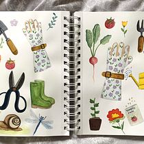 My project for course: Illustration Techniques to Unlock your Creativity. Projekt z dziedziny Design, Trad, c, jna ilustracja,  Sztuki piękne,  Malarstwo, Kreat, wność, Kreat, wne zabaw, z dziećmi i Sketchbook użytkownika Angela Tran - 14.08.2024