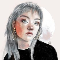 My project for course: Illustrated Portraits with Procreate. Projekt z dziedziny Trad, c, jna ilustracja, Grafika wektorowa, Ilustracja c, frowa i Portret użytkownika alex - 14.08.2024