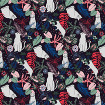 Mi proyecto del curso: Ilustración vectorial de patrones desde cero Ein Projekt aus dem Bereich Design, Traditionelle Illustration, Musterdesign und Prägung von Carolina Vargas - 08.08.2024
