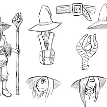 Mi proyecto del curso: Introducción al diseño de personajes para animación y videojuegos Ein Projekt aus dem Bereich Traditionelle Illustration, Animation, Design von Figuren, Videospiele und Design für Videospiele von Gabriel De La Lastra - 15.08.2024