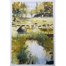 My project for course: Natural Landscapes in Watercolor : Woods. Un progetto di Pittura, Pittura ad acquerello e Belle arti di Surajit Bhattacharjee - 14.08.2024