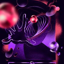 Mi proyecto del curso: Ilustración retrofuturista con Procreate. Projekt z dziedziny Ilustracja c, frowa, R, sunek c i frow użytkownika alearevalo94 - 15.08.2024
