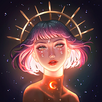 My project for course: Lighting and Color for Digital Portraits in Photoshop. Un progetto di Illustrazione tradizionale, Illustrazione digitale e Pittura digitale di Anna Shapoval - 30.12.2024