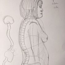 Mein Abschlussprojekt für den Kurs: Anatomische Zeichnung für Anfänger Ein Projekt aus dem Bereich Bildende Künste, Skizzenentwurf, Bleistiftzeichnung, Zeichnung, Realistische Zeichnung und Anatomische Zeichnung von Hannah - 17.08.2024