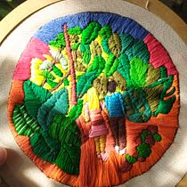 Mi proyecto del curso: Introducción al bordado botánico. Un projet de Broderie , et Design textile de maricelmarchetti - 18.08.2024