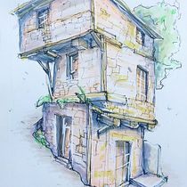 Mi proyecto del curso: Dibujo arquitectónico expresivo con marcadores de colores Ein Projekt aus dem Bereich Skizzenentwurf, Zeichnung, Architektonische Illustration, Sketchbook und Illustration mit Tinte von Anthony Castillo - 17.08.2024