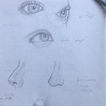Mi proyecto del curso: Sketchbook de retrato: explora el rostro humano. Sketching, Drawing, Portrait Drawing, Artistic Drawing, and Sketchbook project by Angela González - 08.18.2024
