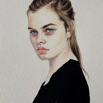 Mi proyecto del curso: Retrato en acuarela a partir de una fotografía. Un projet de Illustration traditionnelle, Aquarelle , et Dessin de portrait de María Falgás Marín - 19.08.2024